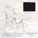 73 Inch Adjustable Massage Table with Backrest & Footrest