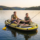 3-Person Inflatable Fishing Boat with Oars and Pump