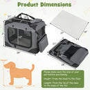 Soft Collapsible Dog Crate with Mesh Windows and 3 Doors