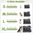 Soft Collapsible Dog Crate with Mesh Windows and 3 Doors