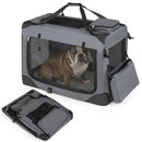 Soft Collapsible Dog Crate with Mesh Windows and 3 Doors