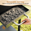 Charcoal Grill with Adjustable Chimney 284 sq.in