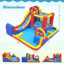 7-in-1 Inflatable Water Slide Bounce House with Dual Slides