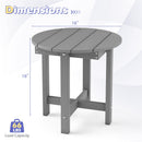 Adirondack Side Table 18x18 Weather-Resistant HIPS