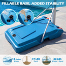 Adjustable Pool Basketball Hoop with Shatterproof Backboard