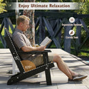 Folding Adirondack Chair with High Backrest - HDPE Weather Resistant