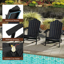 Folding Adirondack Chair with High Backrest - HDPE Weather Resistant