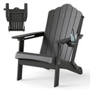 Folding Adirondack Chair with High Backrest - HDPE Weather Resistant