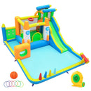 10-in-1 Inflatable Bounce House with Water Slide and Blower