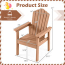 Adirondack Chair with High Backrest and Wide Armrests
