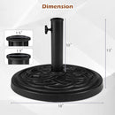 Round Umbrella Base 24 lbs with Adjustable Knob