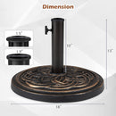 Round Umbrella Base 24 lbs with Adjustable Knob
