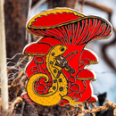The Traveling Viellest | Red Eft Newt Enamel Pin
