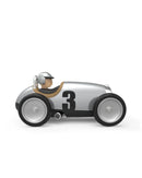 Vintage Open-Wheeled Racing Car Silver