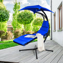 Hanging Stand Chaise Lounger Swing Chair with Pillow