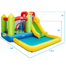 Outdoor Inflatable Bounce House with 480 W Blower
