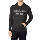 Michael Kors Mens Merino Wool Sweater Charcoal Pullover Hooded