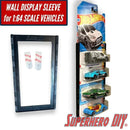 Wall Display Sleeve for 1:64 Scale Vehicles | Display up to 5 Hot Wheels or Matchbox cars with style