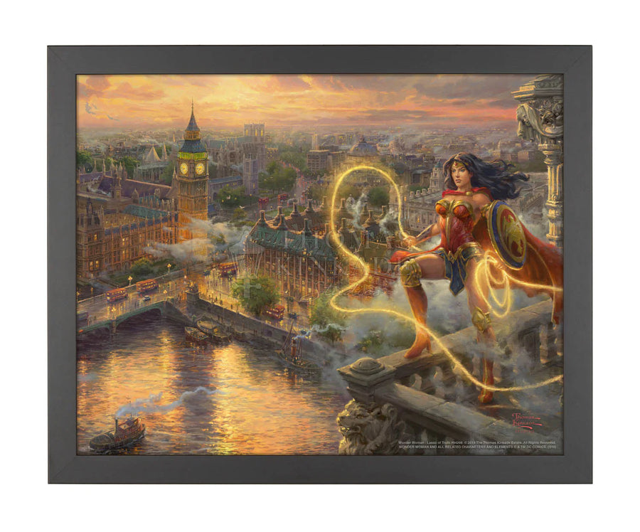 Wonder Woman: Lasso of Truth: DC Comics Thomas Kinkade Framed Art Print
