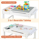 Wooden Kids Multi Activity Play Table with Storage Paper Roll