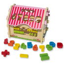 Multi-Function Educational Toy – Wooden Counting House with Numbers & Abacus