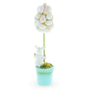 Bunny's Treasured Easter Egg Vessel Topiary Tabletop Decor Figurine 13.5 Inches Tall