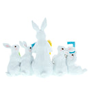 Festive Spring Bunny Figurine Display Spelling EASTER for Holiday Decor 8.7 Inches Tall