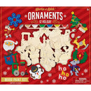 12 Holiday Ornaments Wood Craft & Paint Kit