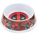 Single Melamine Pet Bowl - 7.5 (16oz) - Deadpool Logo + Deadpool Pose Logo Black Red
