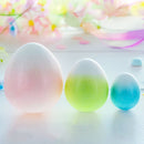 Set of Three Gradient Jumbo Large Easter Eggs 8 Inches