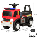 Kids 6V Battery Powered Electric Ride On Fire Truck
