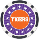 Clemson Tigers 100 Piece Poker Chips