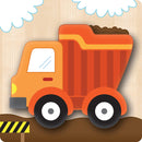 Vehicles Chunky Wood Puzzles - Kids 4 Pack