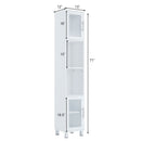 71 Inch Tall Tower Bathroom Storage Cabinet and Organizer Display Shelves for Bedroom