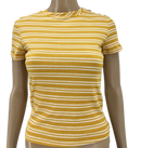 Ultra Flirt Women's Striped T-Shirt, Size XS