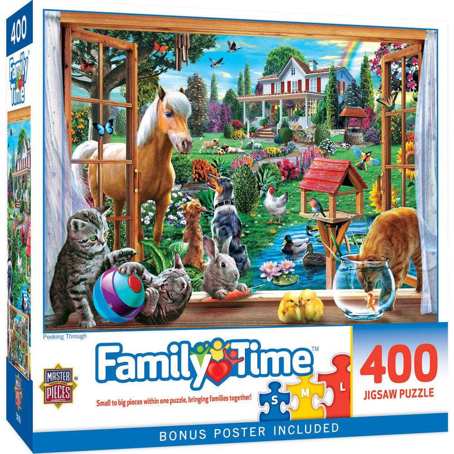 Family Time - Peeking Through 400 Piece Jigsaw Puzzle