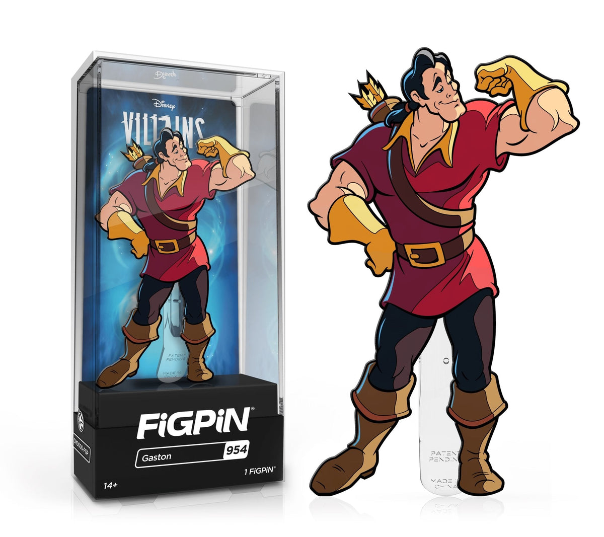 FiGPiN Classic DISNEY VILLAINS Gaston (954) 1st Edition