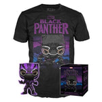SEALED Black Panther (Purple Glow) with Black Panther Tee (SIZE XL) Action & Toy Figures Spastic Pops 