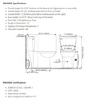 Miseno Bella Two-Piece High Efficiency Toilet With Elongated Chair