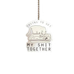 Funny Kitty Charm - Tumbler Handle Charm