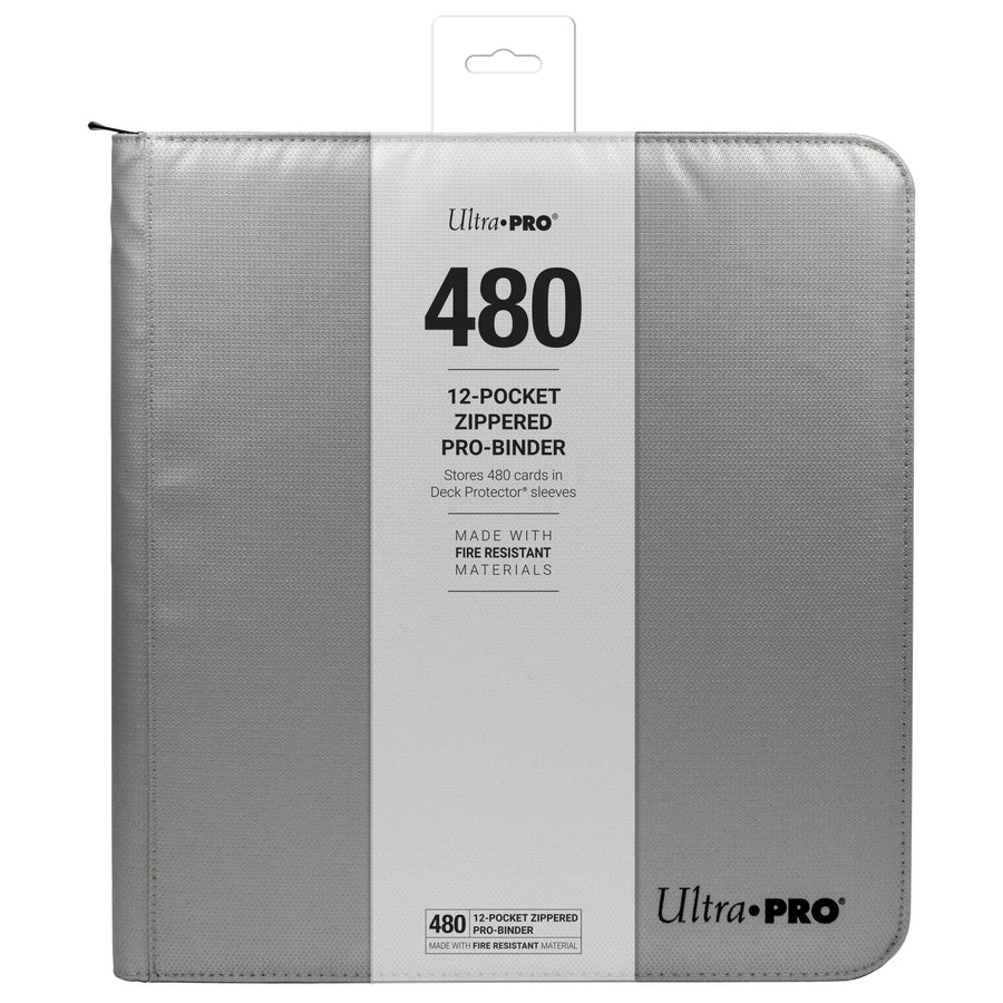 Ultra PRO: 12-Pocket Zippered PRO-Binder (Silver)