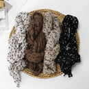 Twisted-pattern Cotton-linen Long Scarf Womens Outerwear Shawl