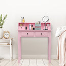 Writing Desk 2-Tier Vanity Desk Computer Desk with 4 Drawers