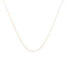 Solid 10K Yellow Gold 0.5mm Slim and Dainty Unisex 18" Rope Chain Necklace