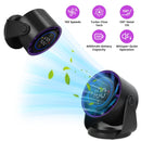 100 Speeds Desk Fan Battery Operated Wall Mounted Fan Rechargeable Mini Desk Fan with 120¼ Tilting Angle for Home Office Travel