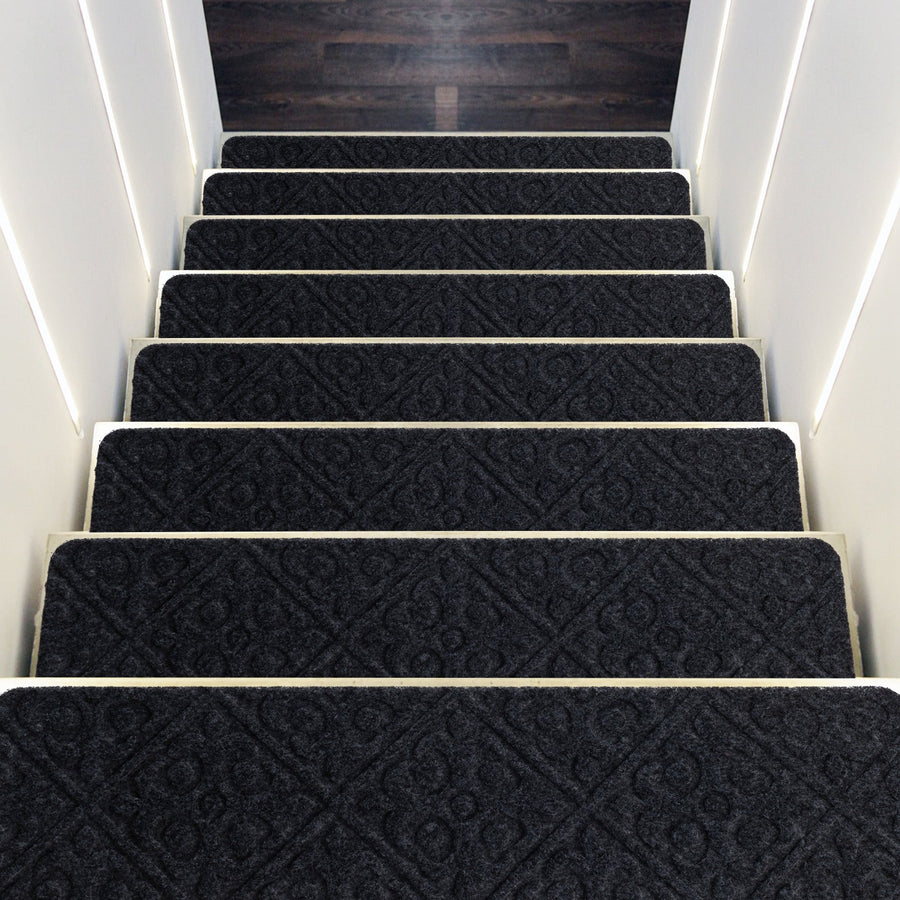 15Pcs Indoor Non-Slip Stair Carpet Mats for Wooden Steps