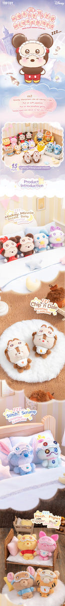 [In Stock] MINISO Disney Squinting Sleepwear Series Plush Keychains Gift Blind Box