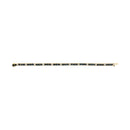 18K Yellow Gold Alternating 1 1/5 Cttw Diamond and 3X3 MM Blue Sapphire Tennis Bracelet (G-H Color, VS1-VS2 Clarity) - 7" Inches
