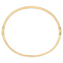 14K Yellow Gold 1/3 Cttw Diamond Half Eternity Bangle Bracelet (I-J Color, I2-I3 Clarity) - 7.75" Inches