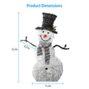 LED Snowman Decoration – Collapsible, Battery Powered, Indoor/Outdoor Use